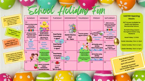Easter Calendar Of Fun Albury Wodonga Aquatic Facilities