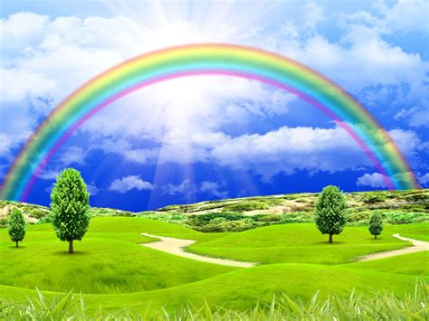 Landscape With Rainbow Wallpaper And Background Image 1600x1200 Id