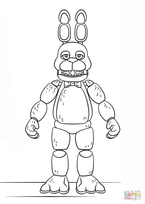 Five nights at freddys fnaf bonnie foxy mangle coloring. Fnaf Toy Bonnie Coloring Page Free Printable Pages | Fnaf ...