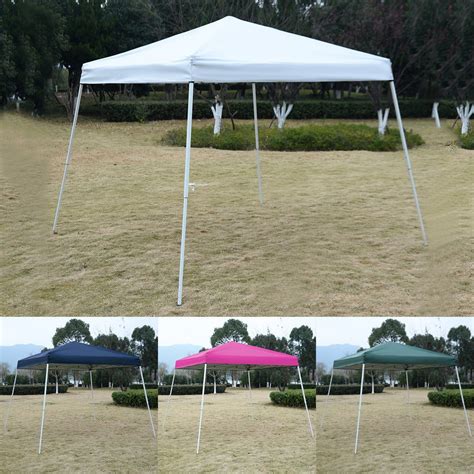 10 x 10 ft pop up instant canopy with straight legs provides a true 100. 10 x 10 EZ Pop Up Canopy Tent Gazebo