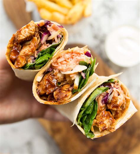 Bbq Chicken Wraps Homemade Coleslaw Dont Go Bacon My Heart