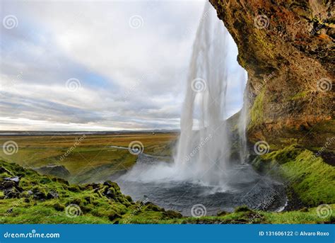 Majestic Seljalandsfoss The Most Famous Waterfall In Iceland Sunset
