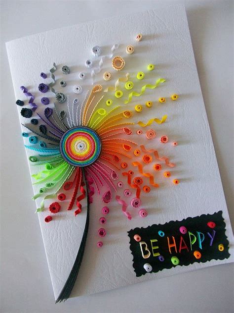 Birthday Card Quilling Card Quilled Birthday Card Paper Quilling