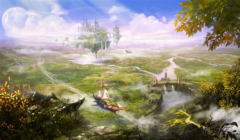 Fantasy Landscape Dreamworld Vista 4k Ultra Hd