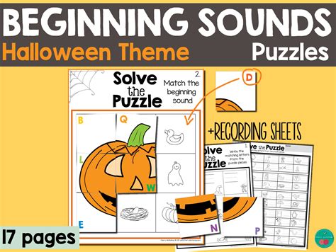 Halloween Beginning Sounds By Teach Simple