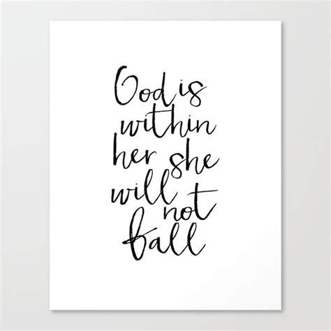 Psalm 465 Printable Wall Decor Bible Verses God Is Within Her She Will