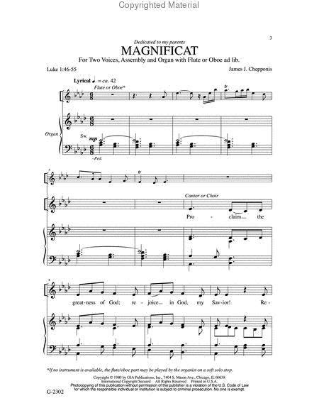 Magnificat By James Chepponis Octavo Sheet Music For 2 Part Equal