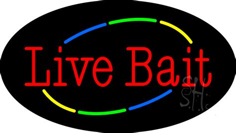 Live Bait Animated Neon Sign Business Neon Signs Everything Neon