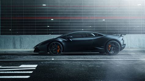 Lamborghini Huracan Vellano Mc Matte Black 4k Wallpaper