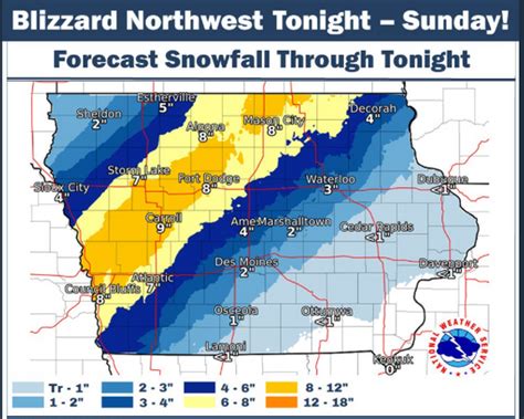 Iowa Weather Heavy Snowfall Followed By 40 Mph Winds Will Make Sunday
