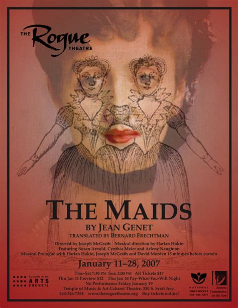 the rogue theatre the maids poster