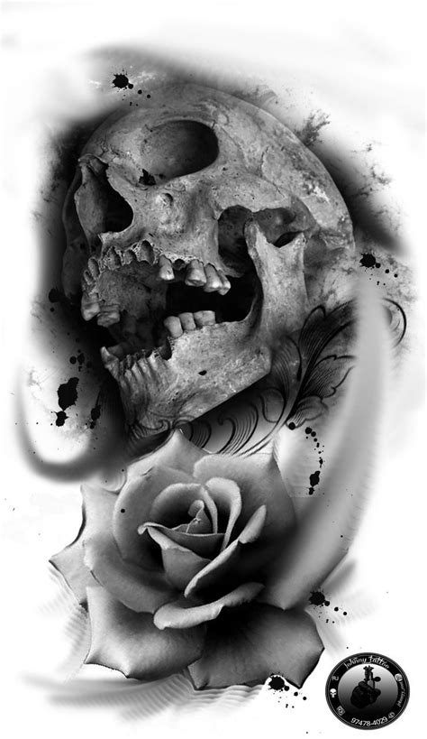 Skull Drawing Screaming Skull Rose Tattoos Skull Drawing Tattoo
