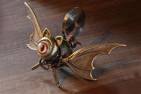 Winged Steampunk Cat Minion Sculpture By Catherinetterings On