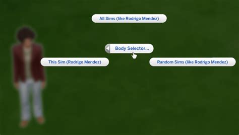 Wicked Whims Body Selector The Sims 4 Articles Wicked Whims The