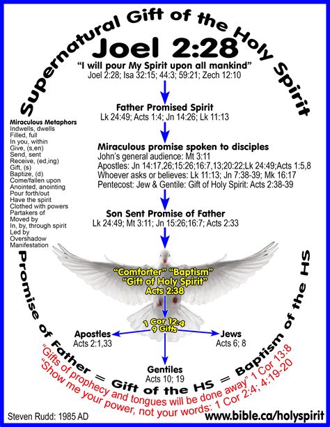 Joel 228 Promise Of The Father Baptism Of The Holy Spirit T Of