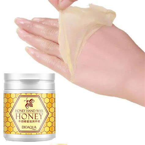 bioaqua milk honey hand wax 170g wrinkle removal paraffin bath exfoliator beauty paraffin wax