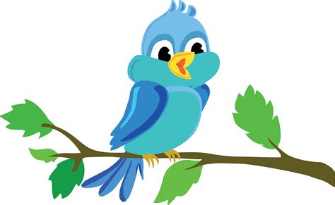 Cute Cartoon Bird Chirping Icons Png Free Png And Icons Downloads