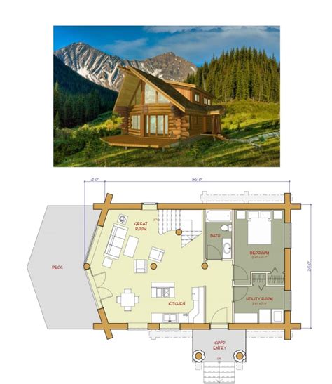 5 Breathtaking And Affordable Log Cabin Plans Adorable Living Spaces