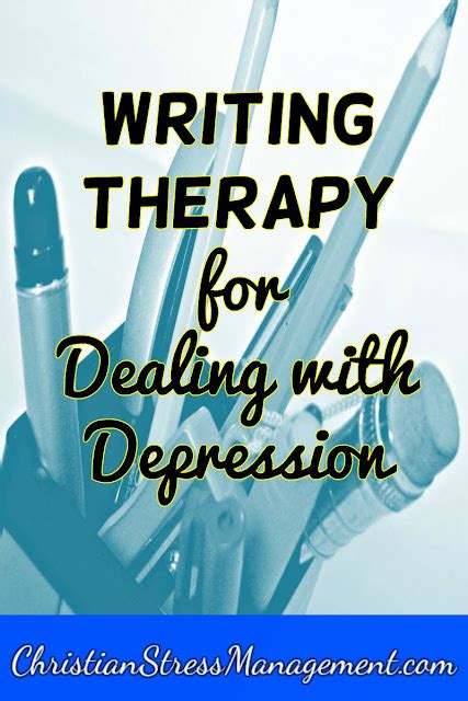 Christian Stress Management Writing Therapy For Dealing With Depression