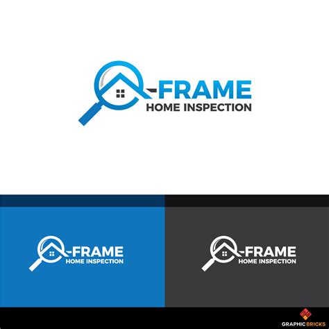 Modern Conservative Home Inspection Logo Design For A Frame Home