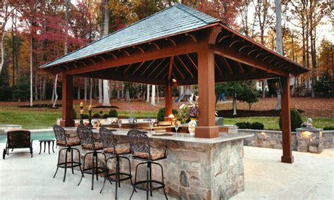 Outdoor Kitchen With Bar Design Tool Pool Pergola Plans Deck For
