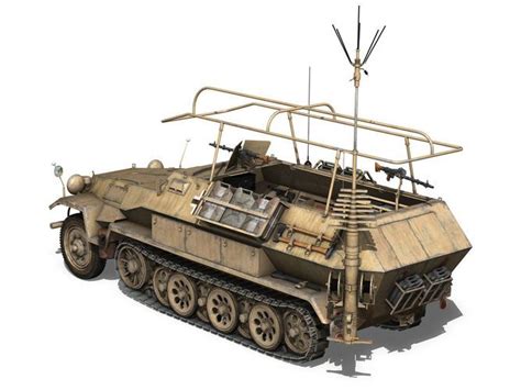 SDKFZ 251 3 - Ausf B - Communications Vehicle - 15PD | 3D model | Model