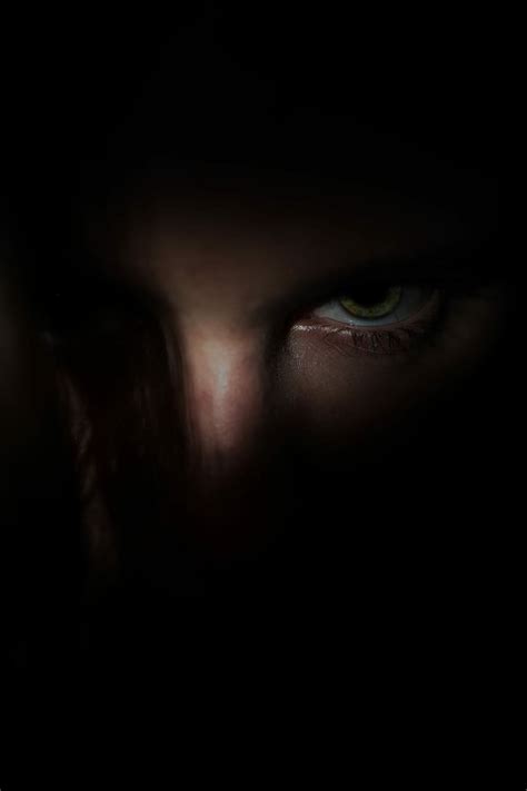 Hd Wallpaper Person Face Untitled Eye Shadow Dark Mad Scary