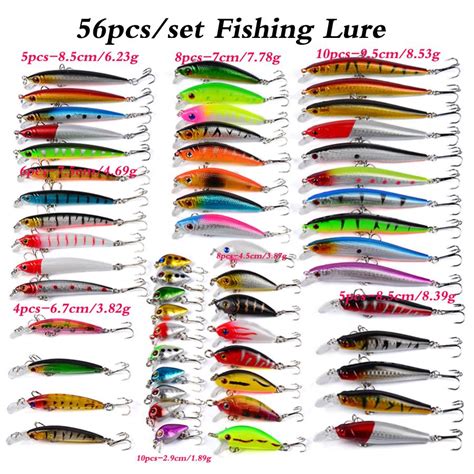 2020 Fishing Lures Set Mixed Minnow Lure Bait Crankbait Tackle Bass For