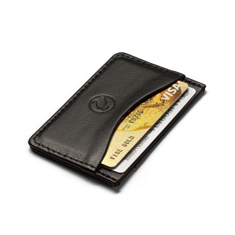 Minimalist Wallet Men No Fold Slim Leather Wallet Full Grain Etsy