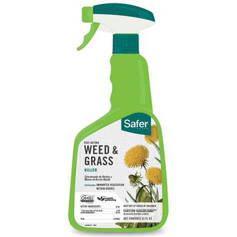Safer Brand 32 Oz Fast Acting Weed And Grass Killer Spray