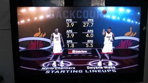 Nba starting lineups will be posted here as they're made available each day, including updates, late scratches and breaking news. NBA 2K12 Myplayer finals starting lineups - YouTube