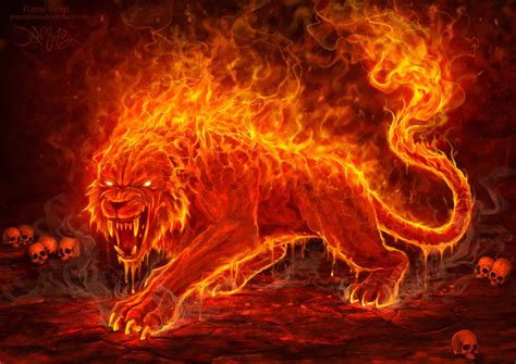 Flame Beast By Amorphisss On Deviantart