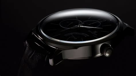 Expensive Black Watch On A Black Background Wallpapers And