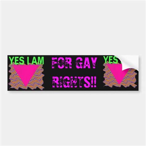 For Gay Rights Bumper Sticker Zazzle