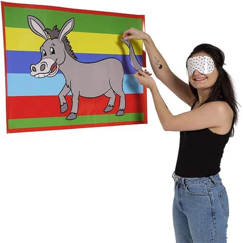 Pin The Tail On The Donkey Kids Adult Classic Party Game Large Etsy Uk