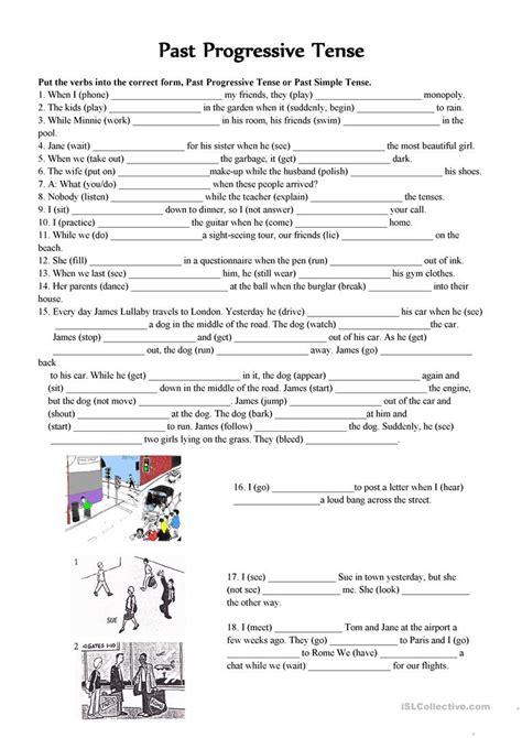 Printable Story And Worksheet To Practice The English Past Past