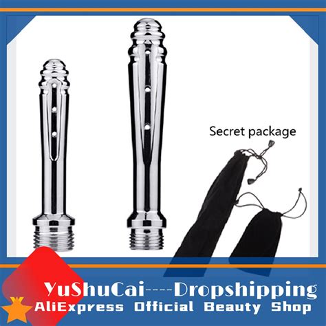 Pc Soft Plug In Hollow Anal Cleaning Shower Head Metal Anus Enema