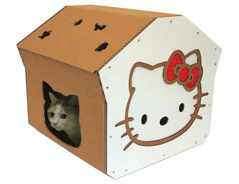 Como Hacer Una Casa De Gato Con Una Caja De Carton Idea De Hacer