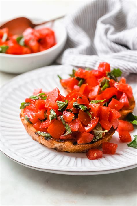 Fresh Tomato Basil Bruschetta Recipe - Little Spice Jar