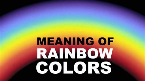 Meaning is what a word, action, or concept is all about — its purpose, significance, or definition. 7 Colors Of Rainbow | Its Meaning And Significance | - YouTube