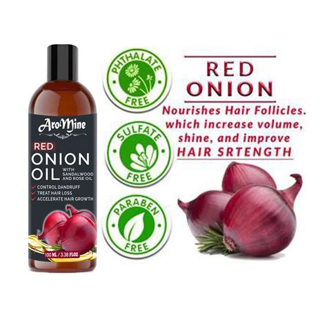 Aromine Red Onion Oil For Hair Growth Anti Dandruff Oil 300 Ml Pack