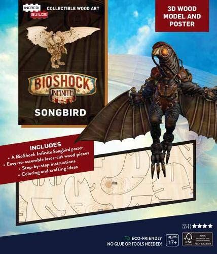 Incredibuilds Bioshock Infinite Songbird 3d Wood Model And Poster By
