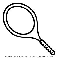 Tennis Racket Page Coloring Pages