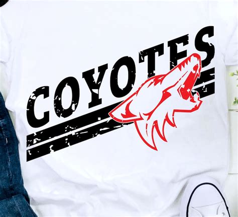 Coyotes Svg Football Svg Grunge Coyotes Football Design Etsy