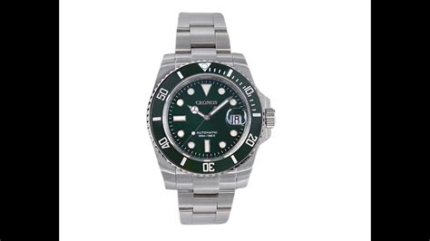 Cronos L6005 Submariner Date Homage 4k Watch Review Youtube
