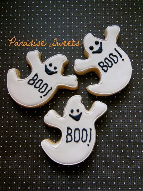 Halloween Ghost Sugar Cookies By Paradisesweets On Etsy Food Recipe
