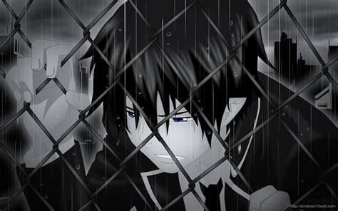 Black And White Anime Boy Wallpapers Top Free Black And
