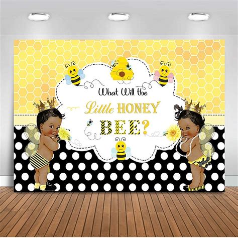 Mehofoto Bee Gender Reveal Backdrop What Will Little Honey Bee