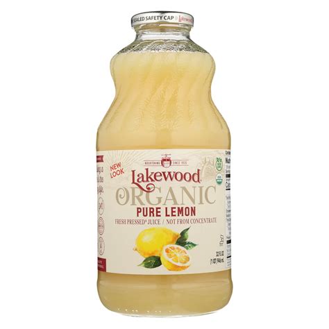 Lakewood Organic Pure Lemon Juice 32 Fl Oz