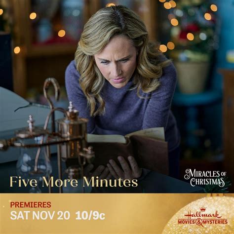 hallmark movies and mysteries original premiere of five more minutes on saturday nov 20th at